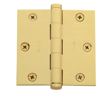 Baldwin Estate 1035 3.5" Square Corner Hinge in Vintage Brass finish