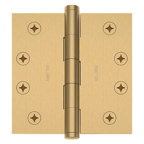 Baldwin Estate 1040 4" Square Corner Hinge in Vintage Brass finish