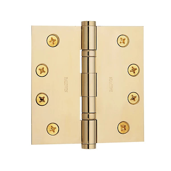 Baldwin Estate 1041 4" Ball Bearing Hinge in Lifetime Polished Brass finish