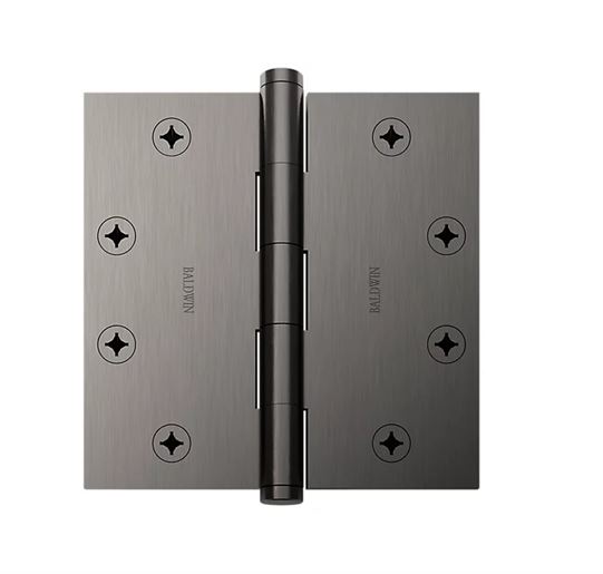 Baldwin Estate 1045 4.5" Square Corner Hinge in Graphite Nickel finish