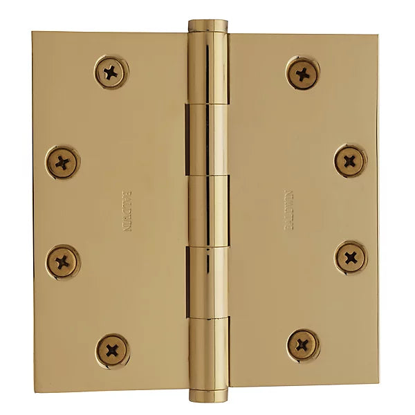 Baldwin Estate 1045 4.5" Square Corner Hinge in Lifetime Polished Brass finish