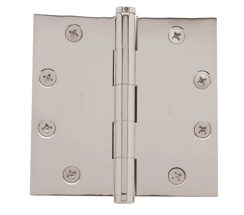 Baldwin Estate 1045 4.5" Square Corner Hinge in Lifetime Polished Nickel finish