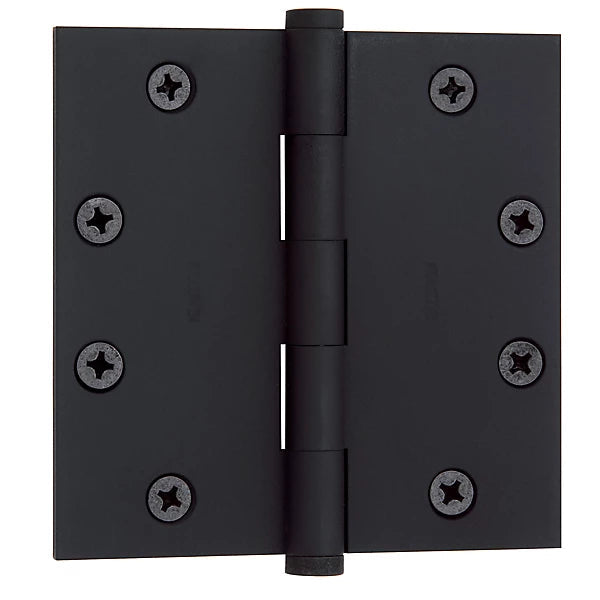 Baldwin Estate 1045 4.5" Square Corner Hinge in Satin Black finish