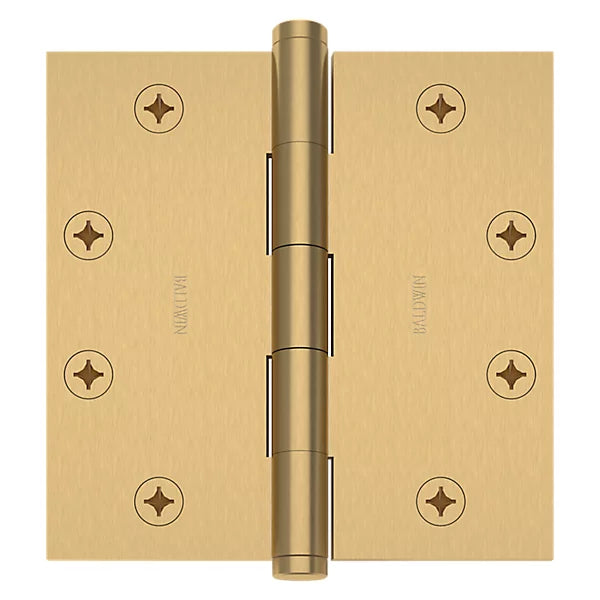 Baldwin Estate 1045 4.5" Square Corner Hinge in Vintage Brass finish