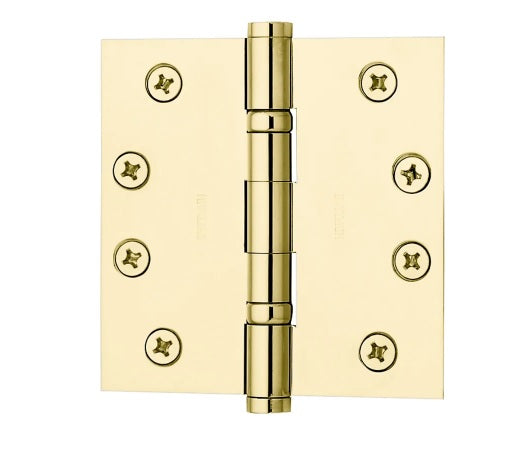 Baldwin Estate 1046 4.5" Ball Bearing Hinge in Unlacquered Brass finish