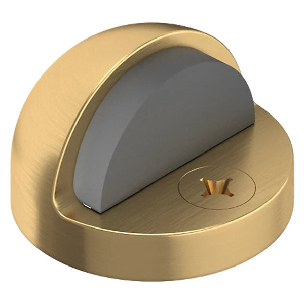 Baldwin Estate 4005 Half Dome Door Bumper - 1.25" Height in Lifetime Satin Brass finish