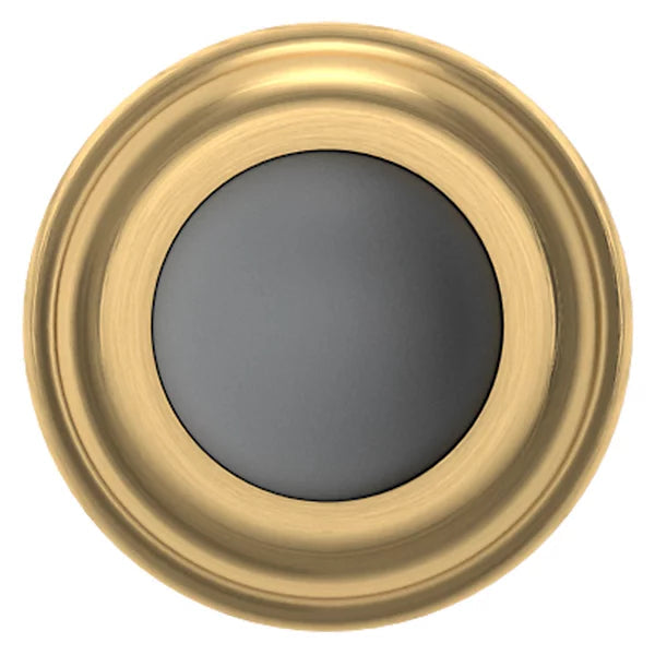 Baldwin Estate 4015 Convex Wall Bumper in Lifetime Satin Brass finish