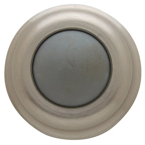 Baldwin Estate 4015 Convex Wall Bumper in Satin Nickel finish