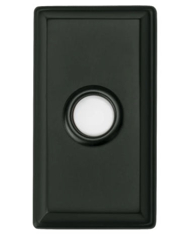 Baldwin Estate 4860 Rectangular Bell Button in Oil Rubbed Bronze finish