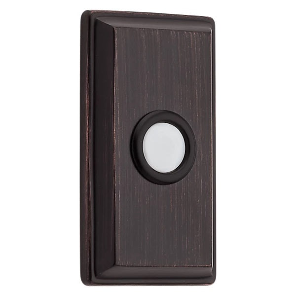 Baldwin Estate 4860 Rectangular Bell Button in Venetian Bronze finish