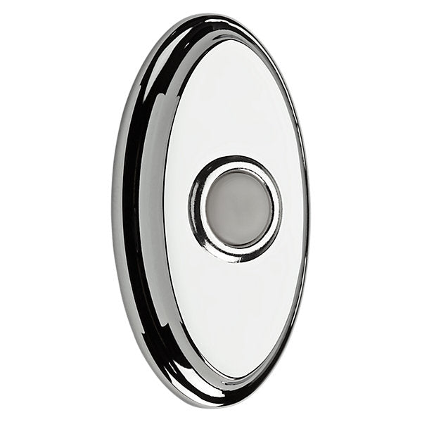 Baldwin Estate 4861 Oval Bell Button in Polished Chrome finish