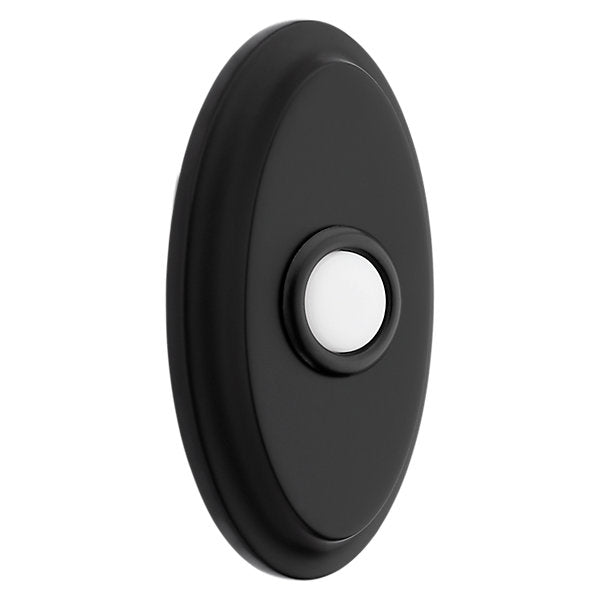 Baldwin Estate 4861 Oval Bell Button in Satin Black finish