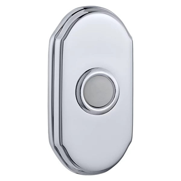 Baldwin Estate 4862 Arch Bell Button in Polished Chrome finish