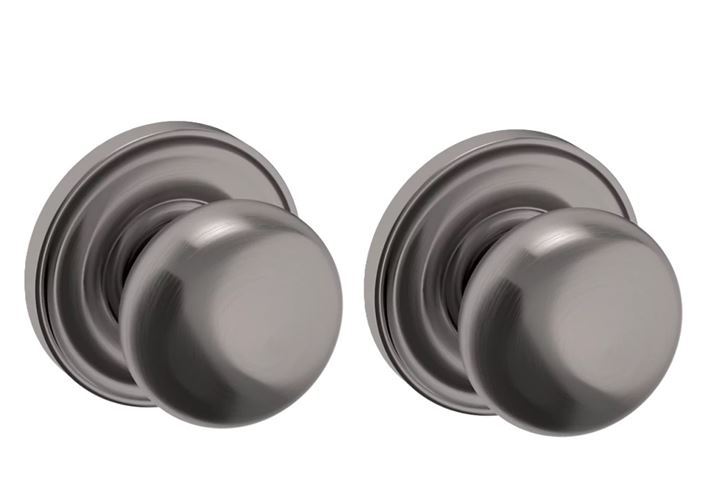 Baldwin Estate 5000 Full Dummy Knob with 5048 Rose in Graphite Nickel finish