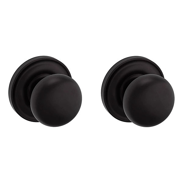 Baldwin Estate 5000 Full Dummy Knob with 5048 Rose in Oil Rubbed Bronze finish