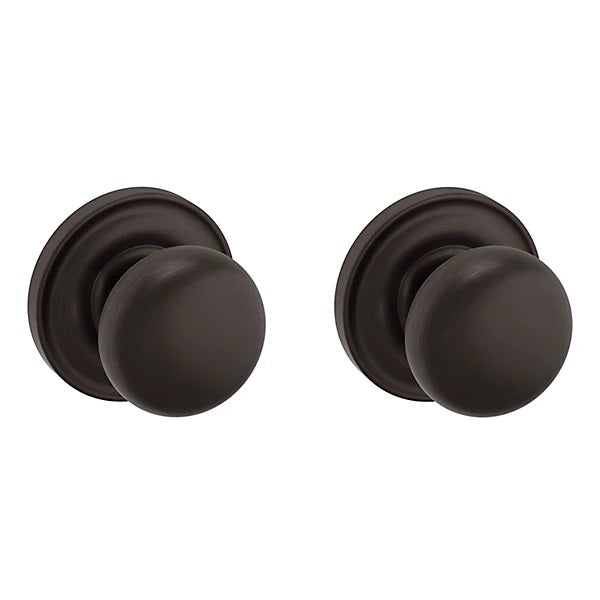 Baldwin Estate 5000 Full Dummy Knob with 5048 Rose in Venetian Bronze finish