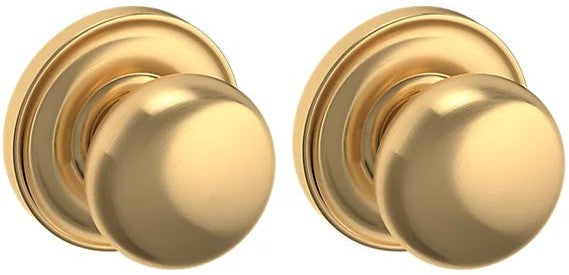 Baldwin Estate 5000 Full Dummy Knob with 5048 Rosette in Lifetime Satin Brass finish