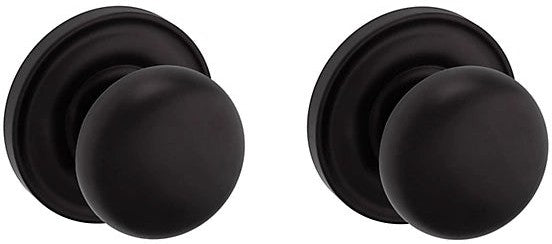 Baldwin Estate 5000 Full Dummy Knob with 5048 Rosette in Oil Rubbed Bronze finish