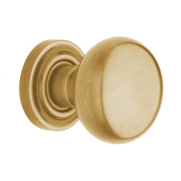 Baldwin Estate 5000 Half Dummy Knob with 5048 Rose in Lifetime Satin Brass finish