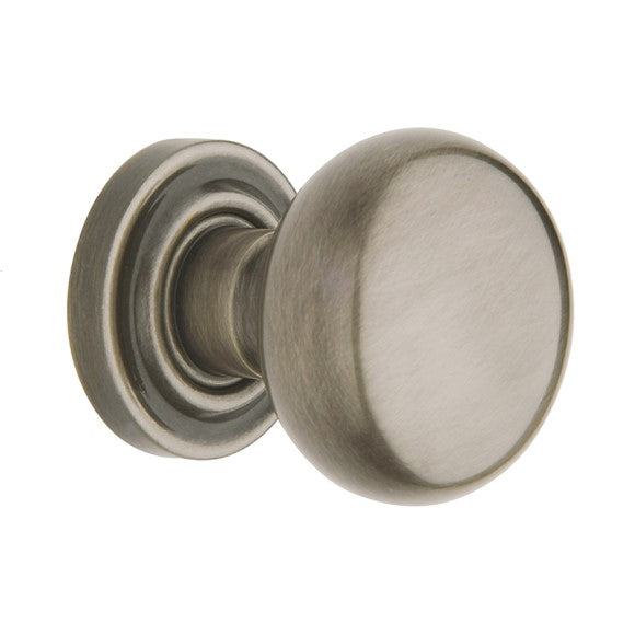 Baldwin Estate 5000 Half Dummy Knob with 5048 Rose in Lifetime Satin Nickel finish