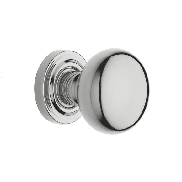 Baldwin Estate 5000 Half Dummy Knob with 5048 Rose in Polished Chrome finish