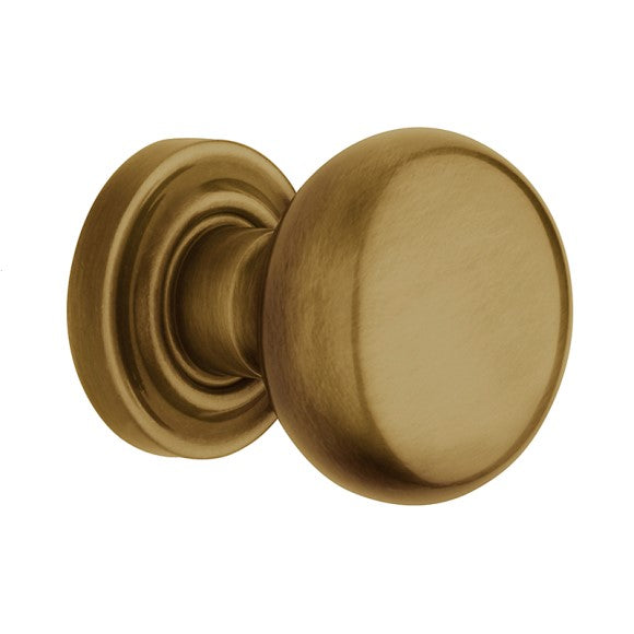 Baldwin Estate 5000 Half Dummy Knob with 5048 Rose in Vintage Brass finish