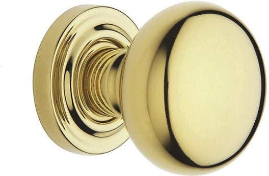 Baldwin Estate 5000 Half Dummy Knob with 5048 Rosette in Lifetime Polished Brass finish