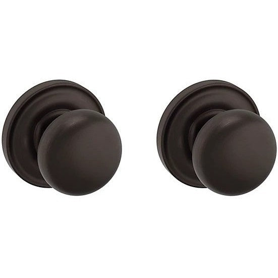 Baldwin Estate 5000 Passage Knob with 5048 Rosette in Venetian Bronze finish