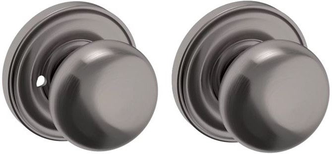 Baldwin Estate 5000 Privacy Knob with 5048 Rosette in Graphite NIckel finish