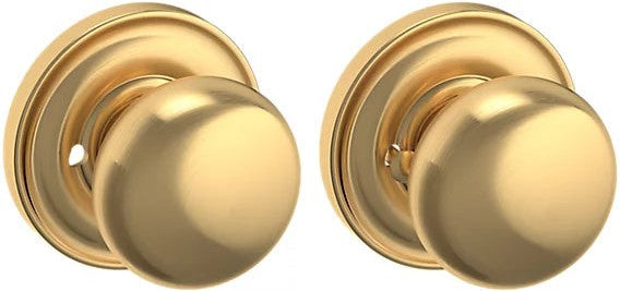 Baldwin Estate 5000 Privacy Knob with 5048 Rosette in Lifetime Satin Brass finish