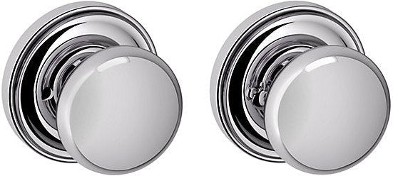 Baldwin Estate 5000 Privacy Knob with 5048 Rosette in Polished Chrome finish