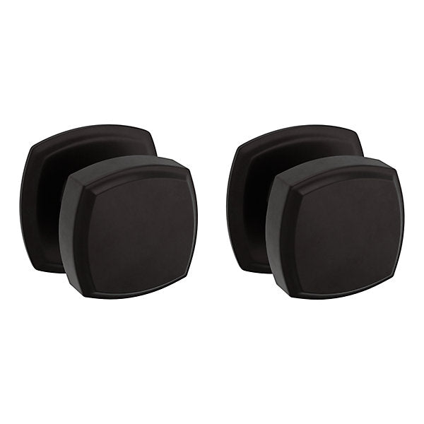 Baldwin Estate 5011 Full Dummy Knob with 5058 Rose in Oil Rubbed Bronze finish