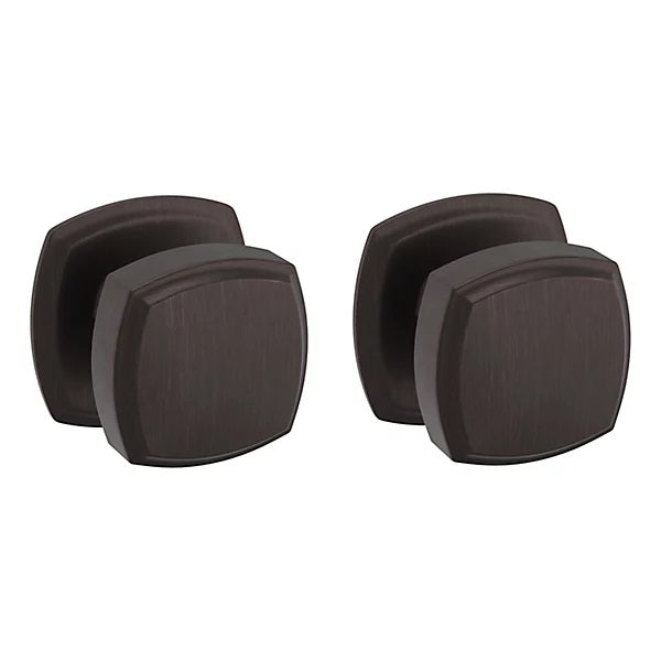 Baldwin Estate 5011 Full Dummy Knob with 5058 Rose in Venetian Bronze finish