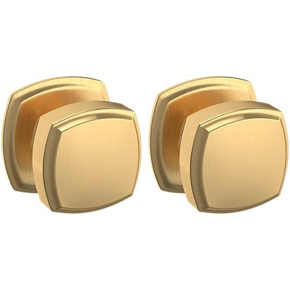 Baldwin Estate 5011 Full Dummy Knob with 5058 Rosette in Lifetime Satin Brass finish