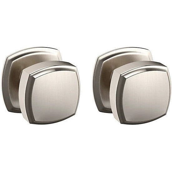 Baldwin Estate 5011 Full Dummy Knob with 5058 Rosette in Lifetime Satin Nickel finish