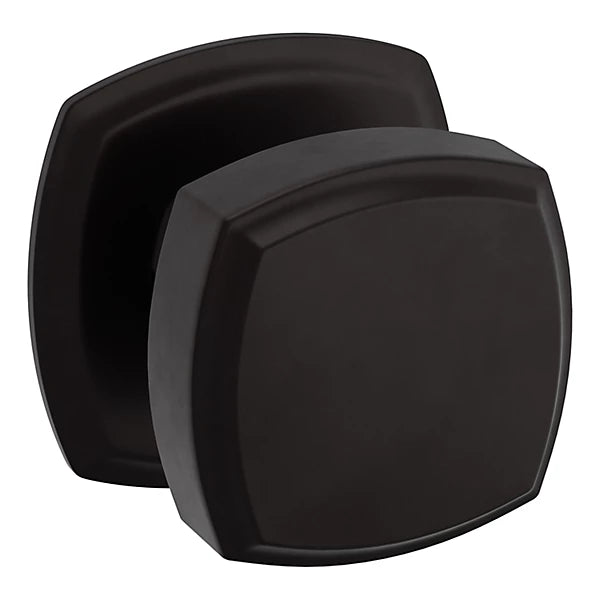 Baldwin Estate 5011 Half Dummy Knob with 5058 Rose in Oil Rubbed Bronze finish