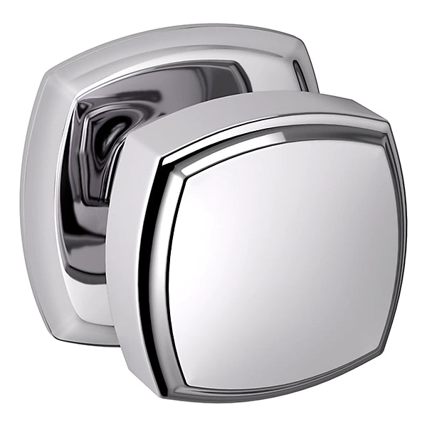 Baldwin Estate 5011 Half Dummy Knob with 5058 Rose in Polished Chrome finish