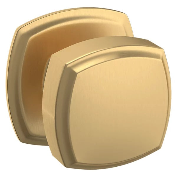 Baldwin Estate 5011 Half Dummy Knob with 5058 Rose in Vintage Brass finish