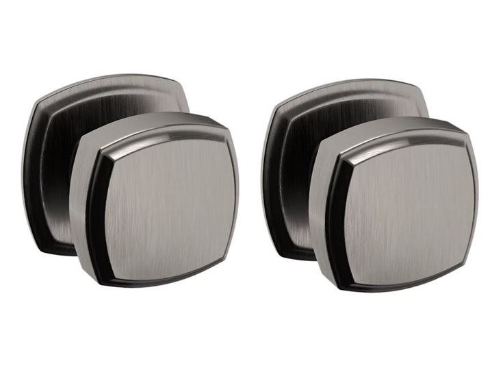 Baldwin Estate 5011 Passage Knob with 5058 Rose in Graphite Nickel finish