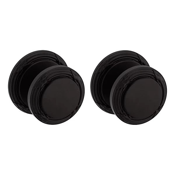 Baldwin Estate 5013 Full Dummy Knob with 5021 Rose in Oil Rubbed Bronze finish