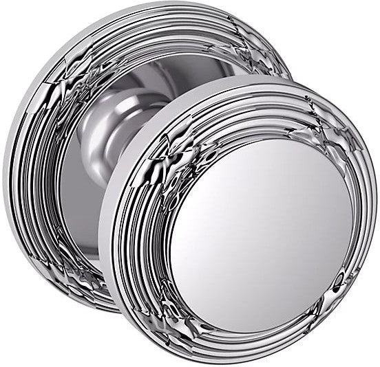 Baldwin Estate 5013 Half Dummy Knob with 5021 Rosette in Polished Chrome finish