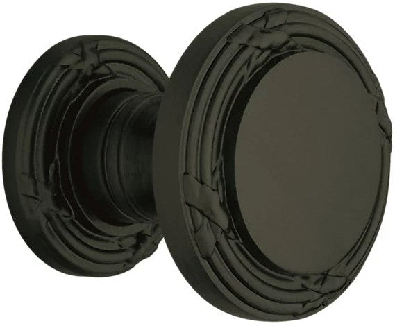 Baldwin Estate 5013 Half Dummy Knob with 5021 Rosette in Satin Black finish