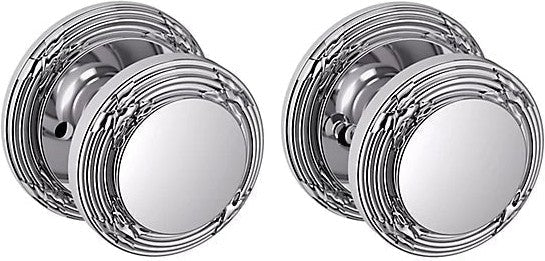 Baldwin Estate 5013 Privacy Knob with 5021 Rosette in Polished Chrome finish