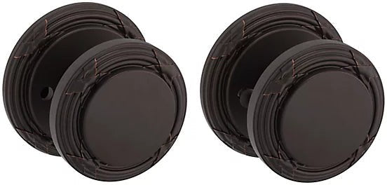 Baldwin Estate 5013 Privacy Knob with 5021 Rosette in Venetian Bronze finish