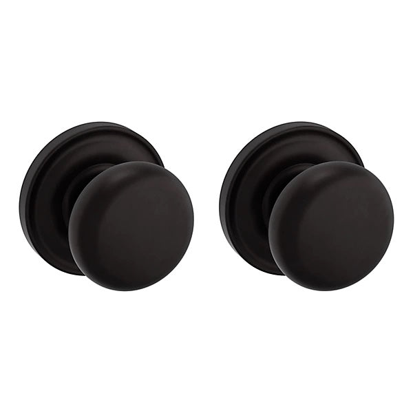 Baldwin Estate 5015 Full Dummy Knob with 5048 Rose in Oil Rubbed Bronze finish