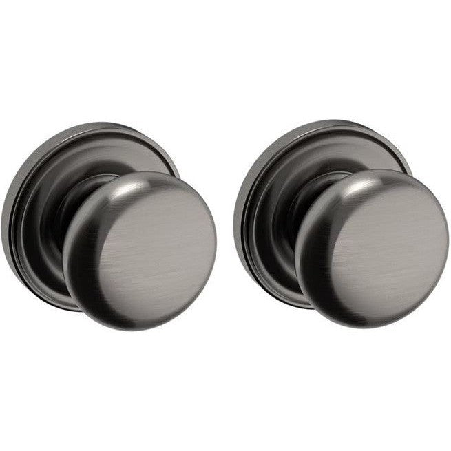 Baldwin Estate 5015 Full Dummy Knob with 5048 Rosette in Graphite Nickel finish