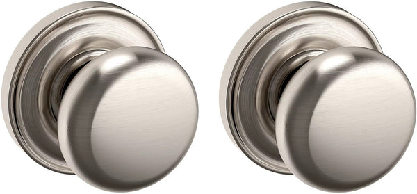 Baldwin Estate 5015 Full Dummy Knob with 5048 Rosette in Lifetime Satin Nickel finish