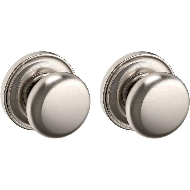 Baldwin Estate 5015 Full Dummy Knob with 5048 Rosette in Lifetime Satin Nickel finish