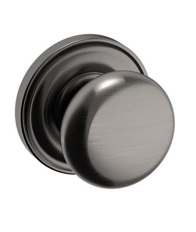 Baldwin Estate 5015 Half Dummy Knob with 5048 Rose in Graphite NIckel finish