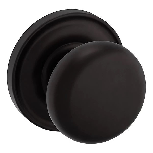 Baldwin Estate 5015 Half Dummy Knob with 5048 Rose in Oil Rubbed Bronze finish